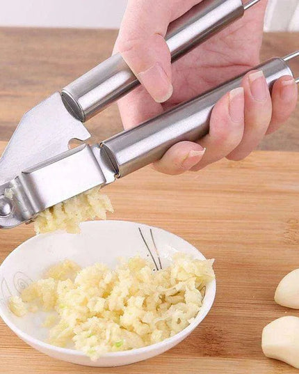 Premium Stainless Steel Garlic Press and Vegetable Dicer Set for Quick Meal Preparation
