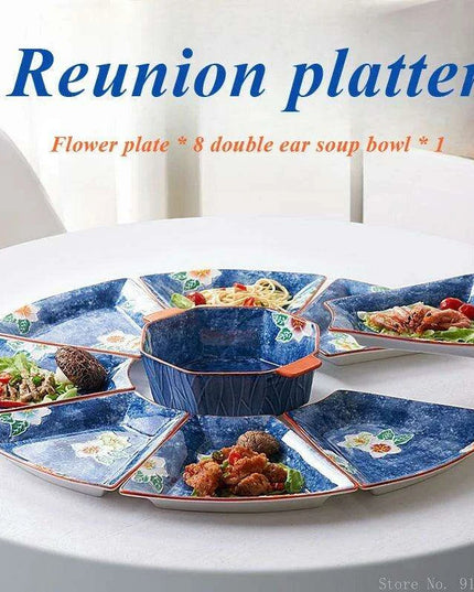 Elegant New Year's Eve Ceramic Dining Set for a Luxe Celebration