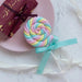 Charming Faux Cotton Candy Lollipop - Ideal for Sweet Displays, Kids' Photography, and Wedding Decorations