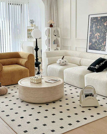 Elegant Nordic Round Coffee Table - Chic and Practical for Small Living Areas
