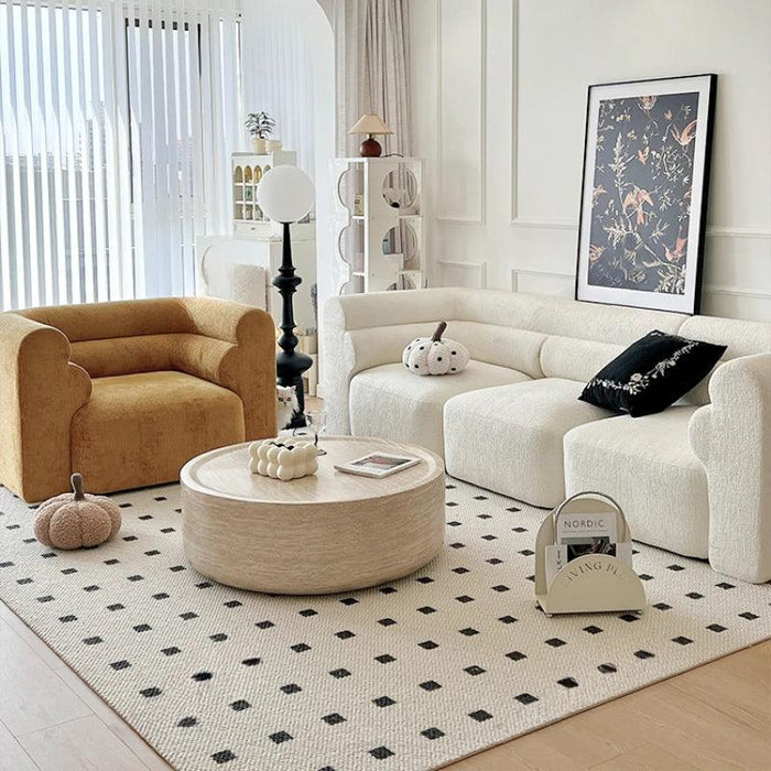 Elegant Nordic Round Coffee Table - Chic and Practical for Small Living Areas