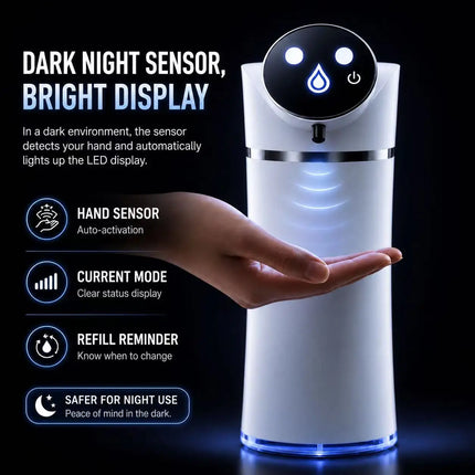 Shop1105762561 LED HD Automatic Foam Soap Dispenser - USB Rechargeable