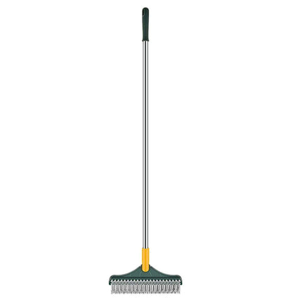 Versatile 3-in-1 V-Shaped Floor Scrub Brush with Adjustable Telescopic Handle for Superior Cleaning Performance