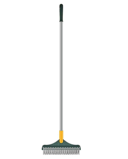 Versatile 3-in-1 V-Shaped Floor Scrub Brush with Adjustable Telescopic Handle for Superior Cleaning Performance