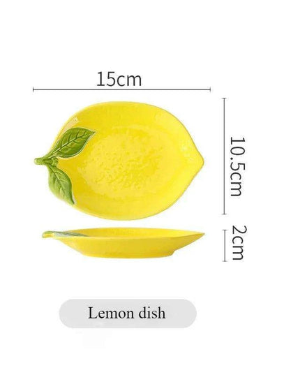 Playful Lemon-Shaped Ceramic Bowl for Salads, Soups, and Snacks - Fun Kitchen Dining Accessory