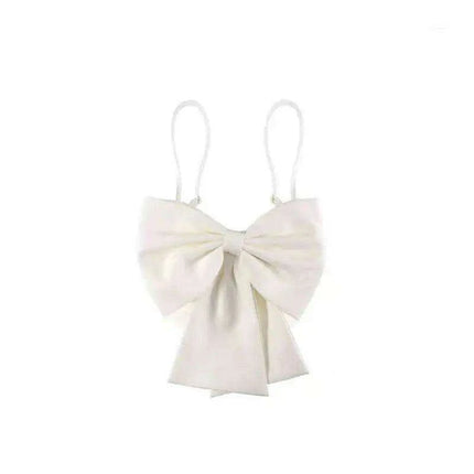 Trendy Y2K Bow-Accented Summer Top for Stylish Night Out Adventures
