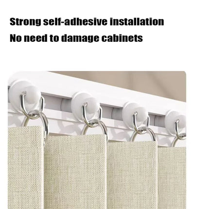 Self-Adhesive Curtain Track — No-Drill Ceiling & Wall Rail | Très Élite