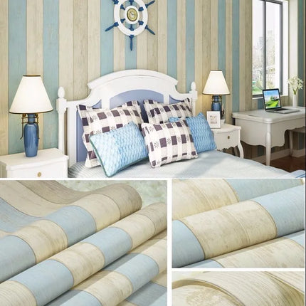 BoHa Waterproof Wood Pattern Wall Sticker - Self-Adhesive PVC Wallpape