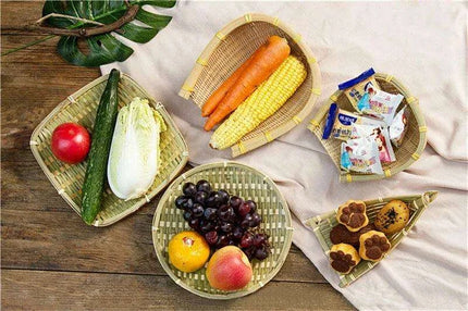 Sophisticated Bamboo Sushi and Sashimi Serving Set with Decorative Accents