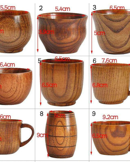Handcrafted Rustic Spruce Wood Mug - Stylish Natural Drinkware for All Beverages