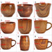 Handcrafted Rustic Spruce Wood Mug - Stylish Natural Drinkware for All Beverages