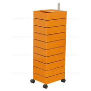 360-Degree Rotating Multi-Layer Storage Organizer - Stylish Movable Cabinet for Magazines and Cosmetics