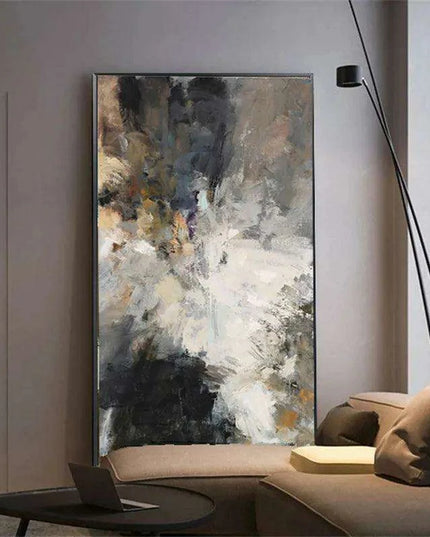 Modern Elegance: Black and White Abstract Canvas Art Collection for Your Bedroom