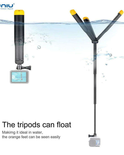 Multi-Functional Floating Action Camera Pole and Tripod Bundle for Water Photography