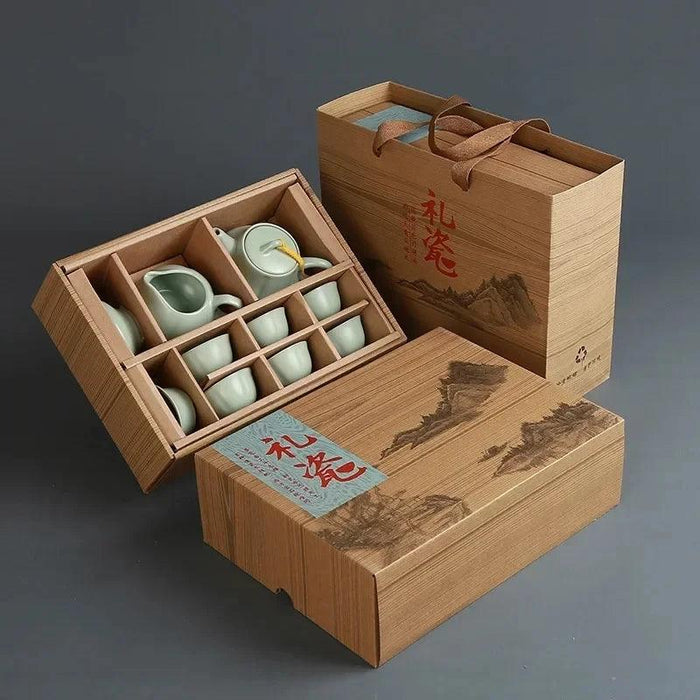Elegant Ruyao Kung Fu Tea Set for a Refined Brewing Journey