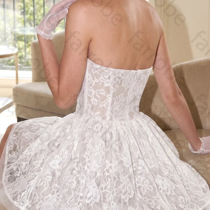 Off Shoulder Lace Cocktail Dress — Backless, Sleeveless, Prom & Evening