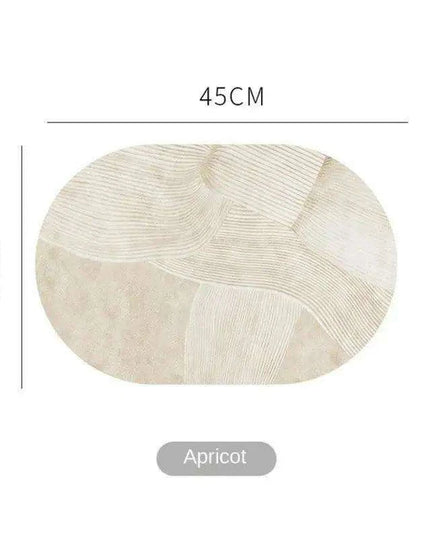 Sophisticated Oval Leather Dining Placemats Set with Heat Resistance and Non-Slip Design - Perfect for Every Meal