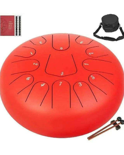 C Major 12" VEVOR Steel Tongue Drum with Travel Case - Discover Serene Melodies