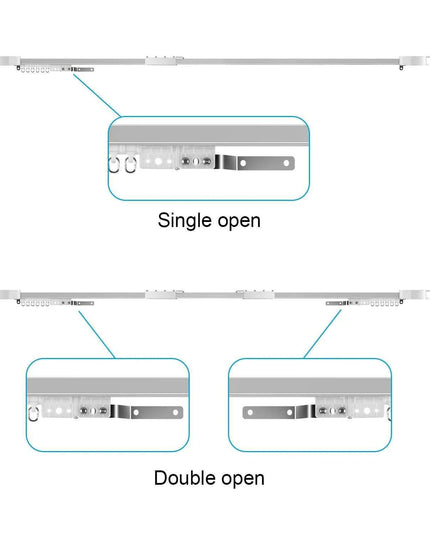Smart Adjustable Electric Curtain Track System with WiFi Control and Telescopic Design