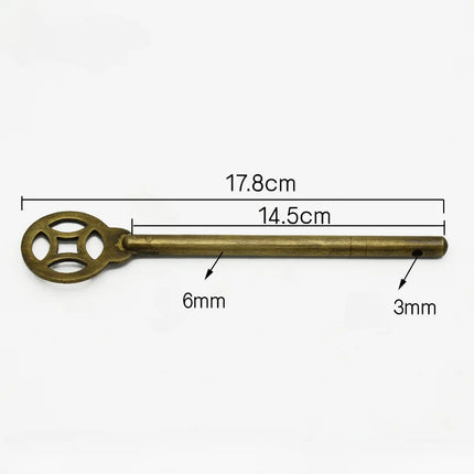 Antique Bolt Straight Lock Bolt Chinese Furniture Hardware Brass Locki
