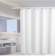 Waterproof Polyester Shower Curtain with Hooks