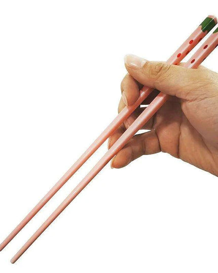Sustainable Strawberry-Themed Ceramic Chopsticks - Stylish Non-Slip Utensils for Asian Dining