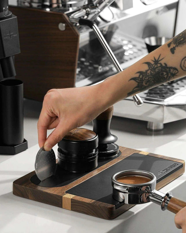 Silicone Espresso Tamping Mat Set - Non-Slip Precision Tool for Perfect Coffee Making