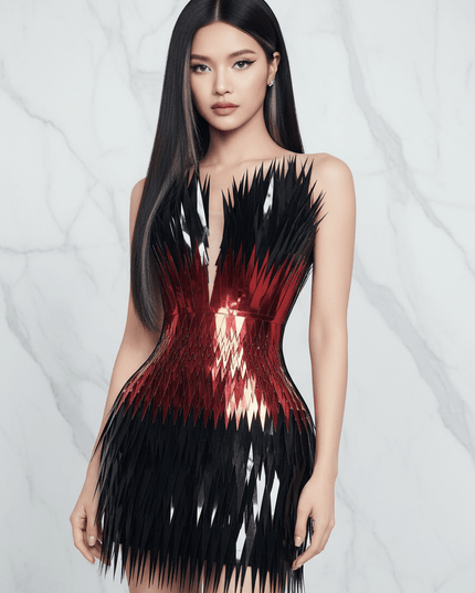 Stunning Silver Sequin Mermaid Gown with Deep V Neck and High Side Slit for Glamorous Nights