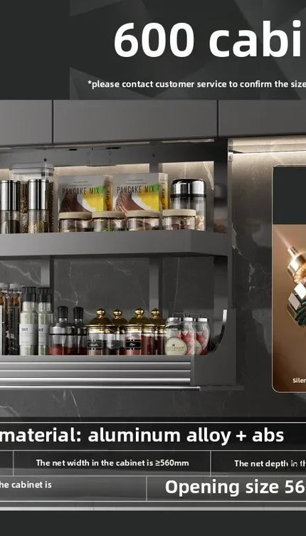 Electric Lifting Kitchen Organizer Storage Cabinet Basket Smart Kitchen Storage Organization Shelf Kitchen Accessories e electric-lifting-kitchen-organizer-storage-cabinet-basket-smart-kitchen-storage-organization-shelf-kitchen-accessories-e