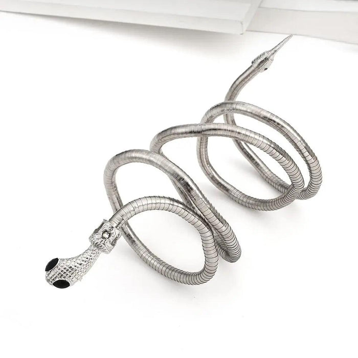 Edgy Bendy Snake Jewelry Set - Punk Chic for Everyone