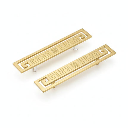 Solid Brass Cabinet Pull — Minimalist Handle for Wardrobes, Kitchens & Wine Cabinets