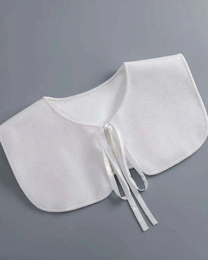 Embroidered Lace Detachable Collar for Women - Elegant White Shawl Accessory