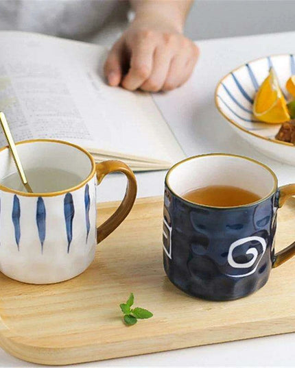 Nordic Elegance: Lovely Girl Insulated Ceramic Mug Set