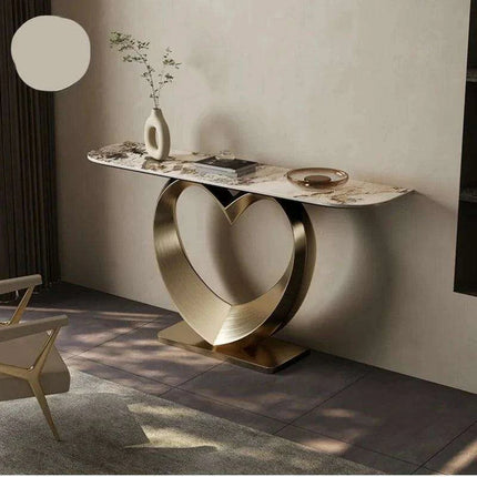 Elegant Italian Minimalist Slate Console Table - A Touch of Modern Luxury for Your Home