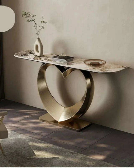 Elegant Italian Minimalist Slate Console Table - A Touch of Modern Luxury for Your Home