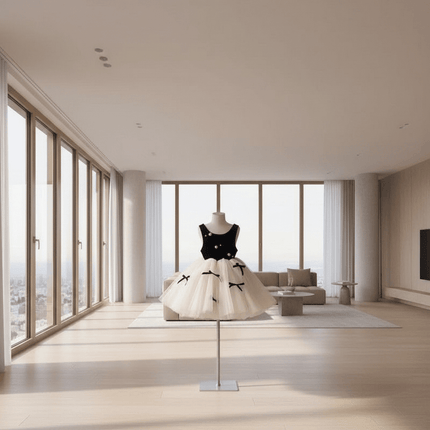 Adorable Summer Black Patchwork Mesh Bow Dress for Baby Girls, Princess Party Attire for Ages 1-5T