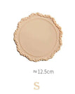 S Beige / Silicone / Round
