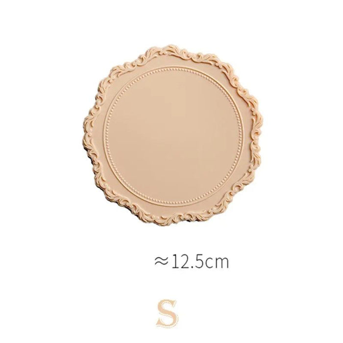 Elegant Embossed Flower Silicone Placemats - Enhance Your Dining Experience