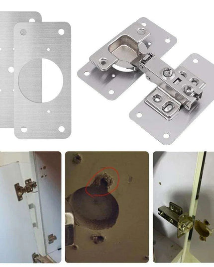 Premium Stainless Steel Silver Hinge Repair Solution for Furniture and Cabinet Revitalization