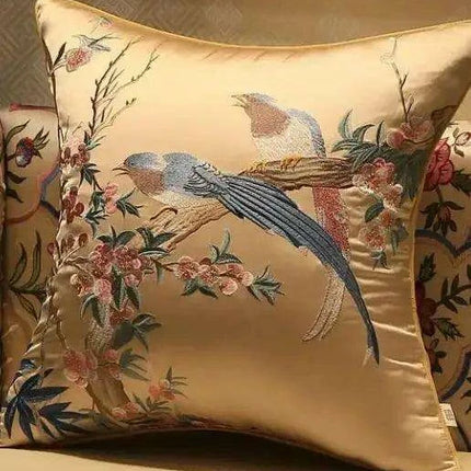 45x45/50x35cm Chinese Traditional Embroidered Bird Cushion Cover