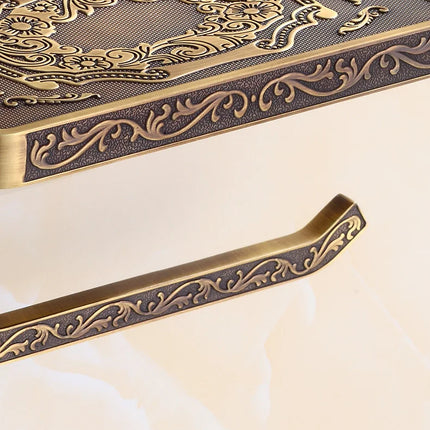Vintage Antique Brass Wall-Mounted Toilet Paper Holder