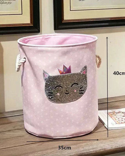 Chic Collapsible Canvas Storage Bin for Kids