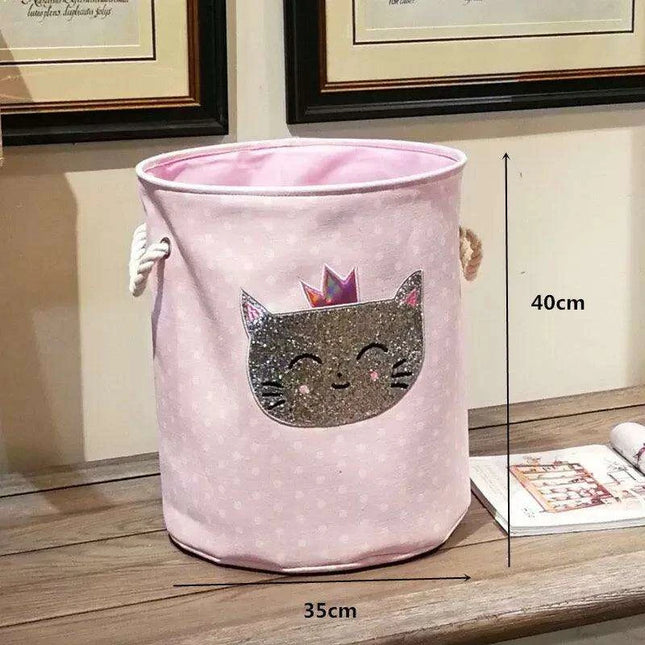 Chic Collapsible Canvas Storage Bin for Kids