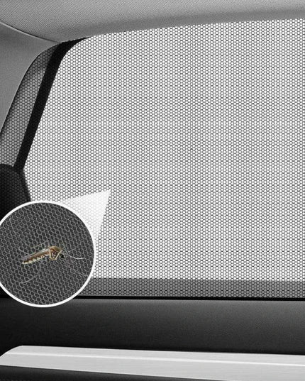 Complete 4-Piece Baby Car Window Shade Set with Mosquito Protection for Ultimate Comfort