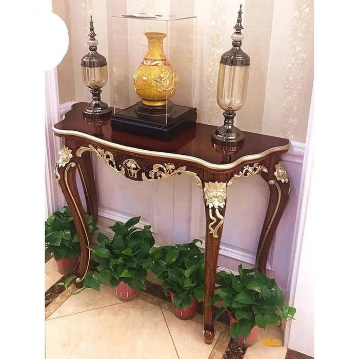 Vintage Charm Long Console Table - Elegant Retro Side Table for Home Décor