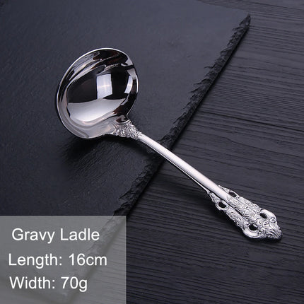 Gold Vintage Stainless Steel Cutlery, Individual Pieces | Très Elite