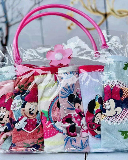 6-Pack Kids Cotton Underwear with Favorite Cartoon Characters - Spiderman, Mickey Mouse, Elsa, and Cars Designs