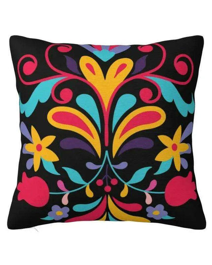 Exquisite Velvet Cushion Covers Featuring Mexican Butterfly and Floral Embroidery for Stylish Home Decor