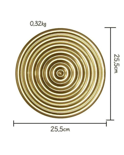 Luxurious Golden Aura Metal Wall Art for Chic Home Decor