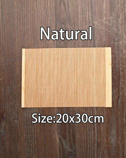 Sophisticated Bamboo Table Runner and Coaster Duo for Dining and Tea Events